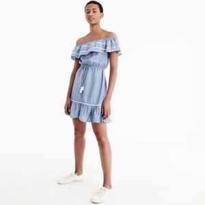 J.Crew Off-the shoulder beach dress